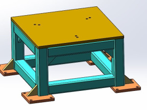 800加工中心底座 - 零部件模型图纸 - 沐风网