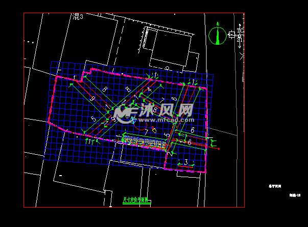 网格定位平面图