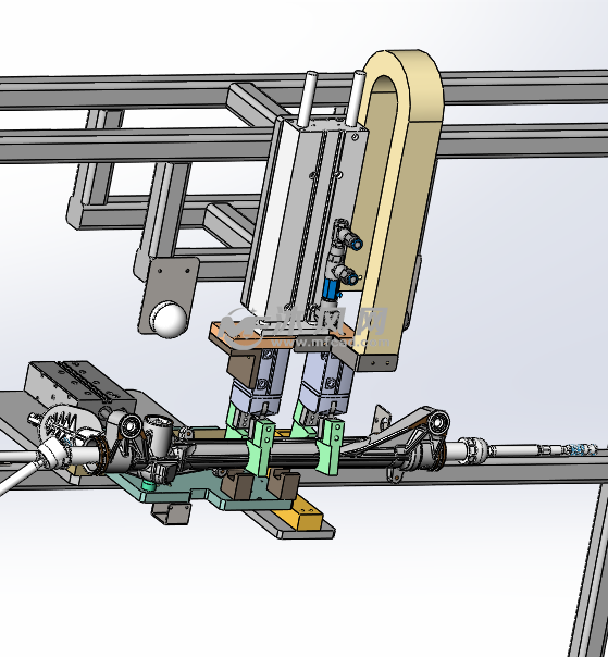 产品气动夹紧机构