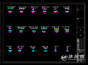风,水,电三专业抗震支架详图