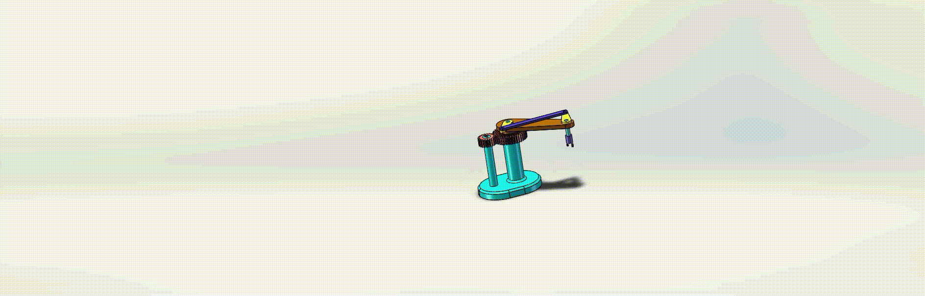 双摇杆搬运机构图