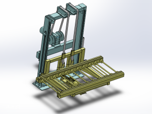 升降送料托盘机构