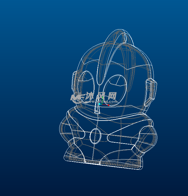 q版奥特曼3d线条