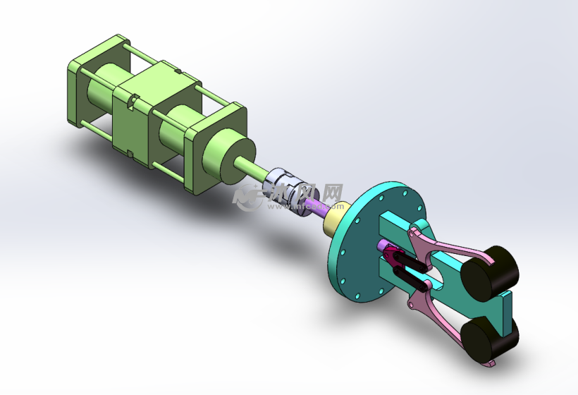 连杆杠杆式抓取机构