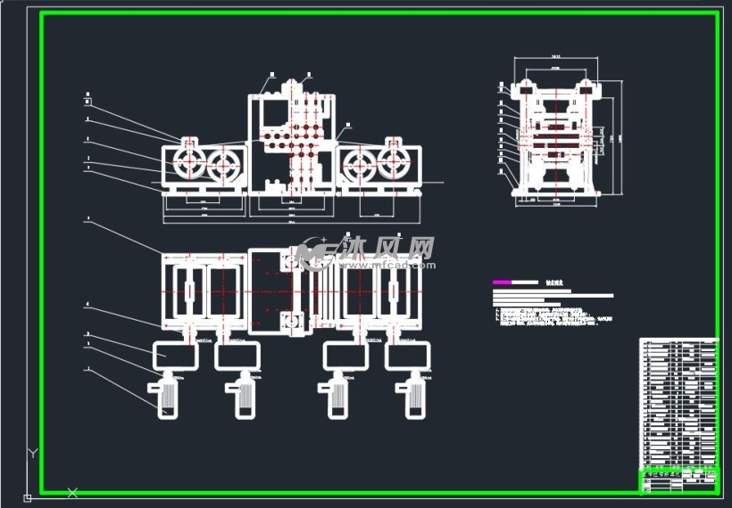 板带拉弯矫直机总体设计 - 设计方案图纸 - 沐风网