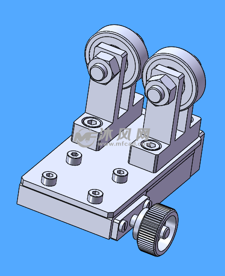 管线送料滚轮机构模型