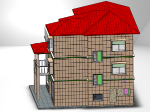 农村房子三维模型
