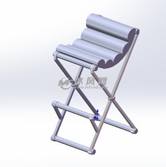 折叠椅三维模型