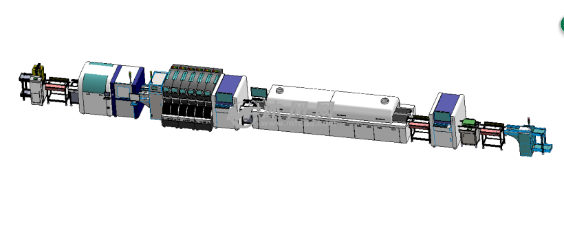 smt车间自动化生产线布局图