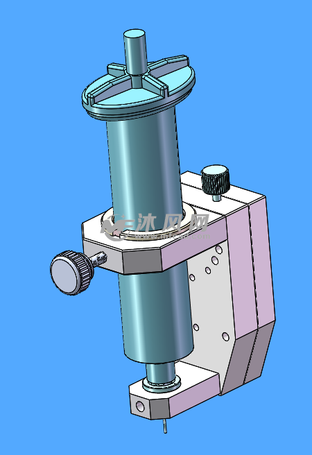 点胶料筒缓冲机构