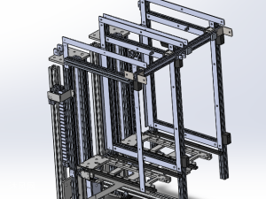 双工位丝杆模组自动升降机构