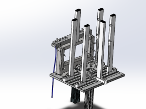 料盘气动顶升机构