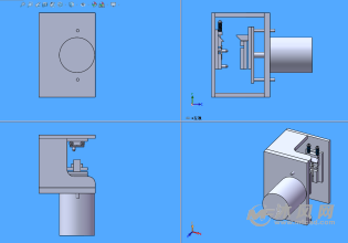 挤凸台机构三视图