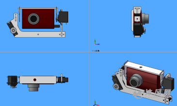 相机拍照支架三视图