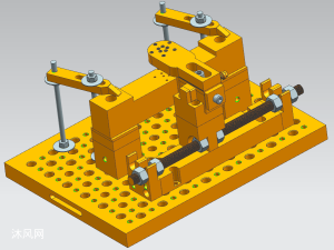 圆柱体打孔组合夹具设计