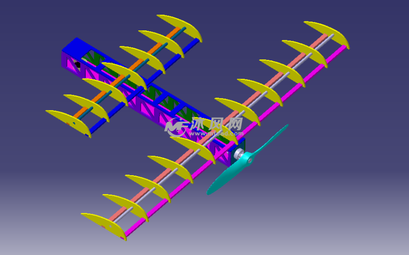 玩具飞机骨架结构设计
