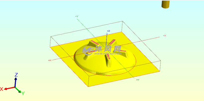 mastercamx9环形凸台加工编程实例