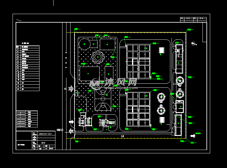 sbr处理工艺设计平面布置图