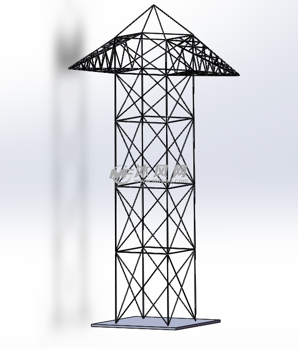 山地输电塔模型