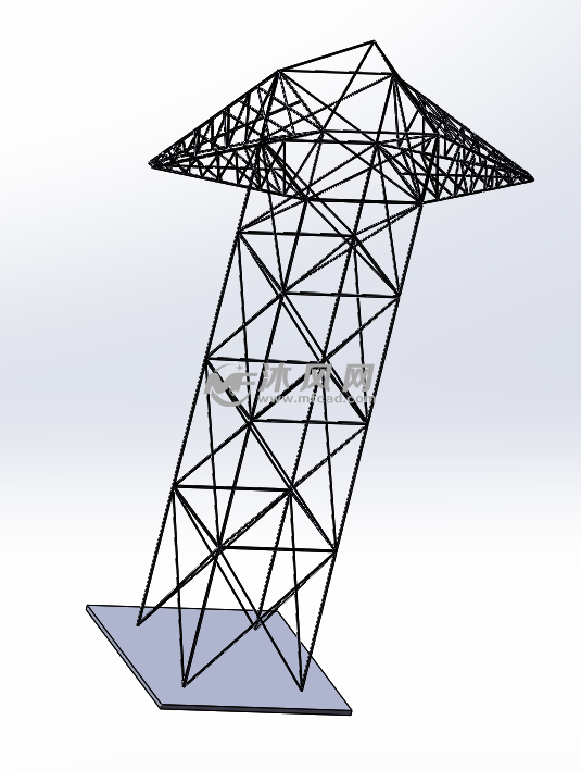 山地输电塔模型