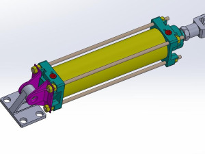 100气缸模型 - solidworks传动件和减速器模型下载 - 沐风图纸