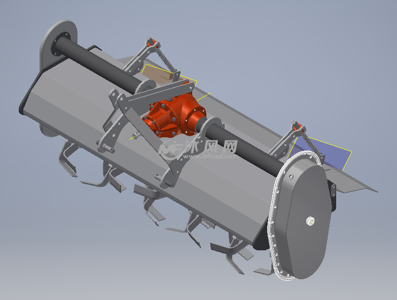 旋耕机总装配图