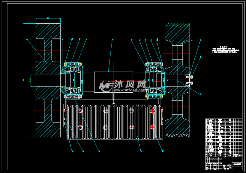 偏心轴装配图-a0