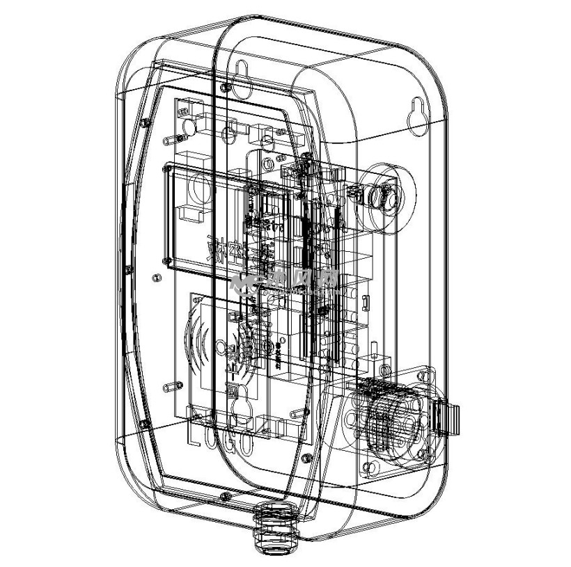 半椭圆形交流单充7kw充电桩 - 维护设备及工具图纸 - 沐风网