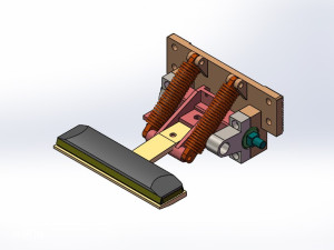 一种地铁车辆带电三轨的受流器装置