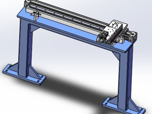 带夹子执行端的无杆气缸的机械手