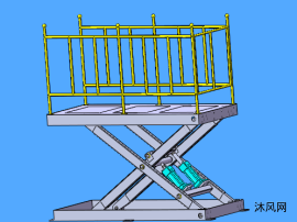 液壓升降機構模型圖