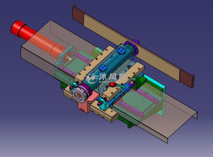 进给微动修轮机构 - 机床附件图纸 - 沐风网