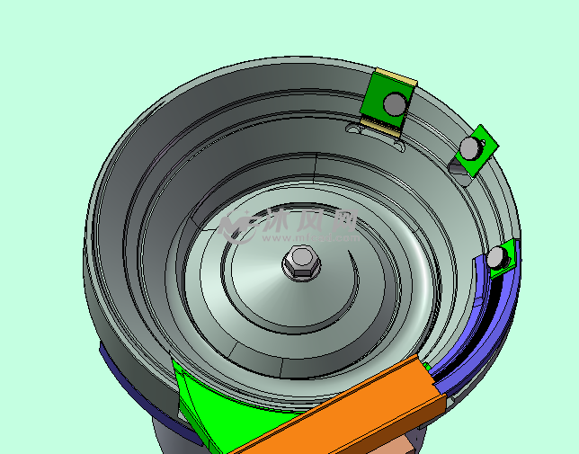振动盘固定与高度调整结构