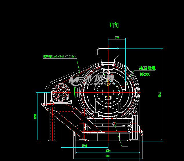 gtl15e滚筒冷渣机 - 换热/制冷空调设备图纸 - 沐风网