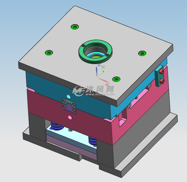 防滑软质垫圈和垫脚模具