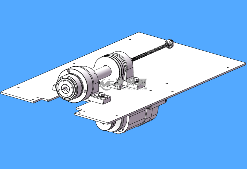 圆棒夹料机构模型