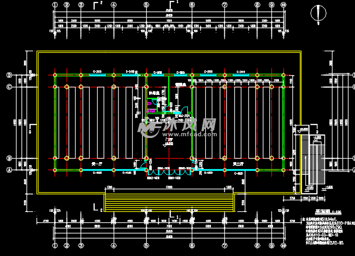 仿古骨灰堂建筑平面