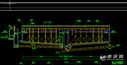 二沉池平剖面布置图
