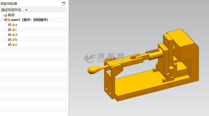 肘杆夹紧机构的运动仿真设计