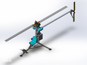 蚊子直升机3d模型