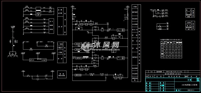 35千伏变电所二次线 10kv电容器二次回路