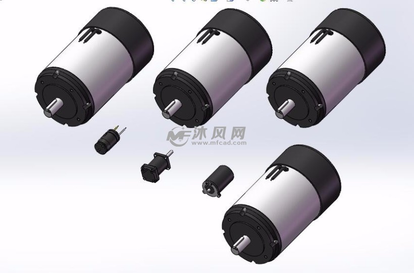 7种28SYX51直流伺服电机模型