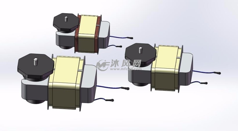 3种ZYT27-51永磁直流电机模型