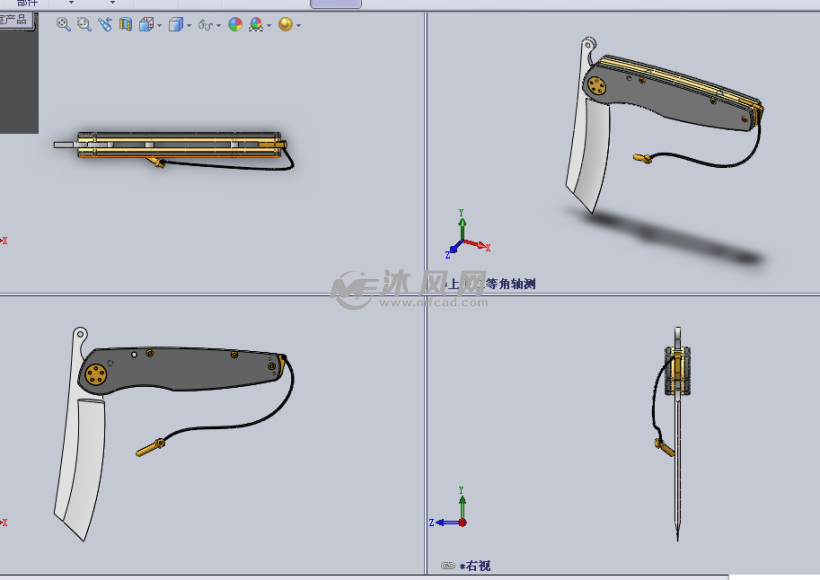 折叠结构的小刀