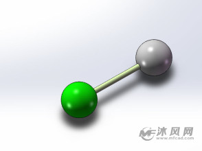 氯仿球棍模型图片