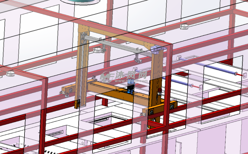 全自动汽车零部件超声波清洗机自动搬送系统