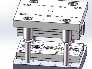 矩形垫片模具设计 - 汽车冲压模具图纸 - 沐风图纸