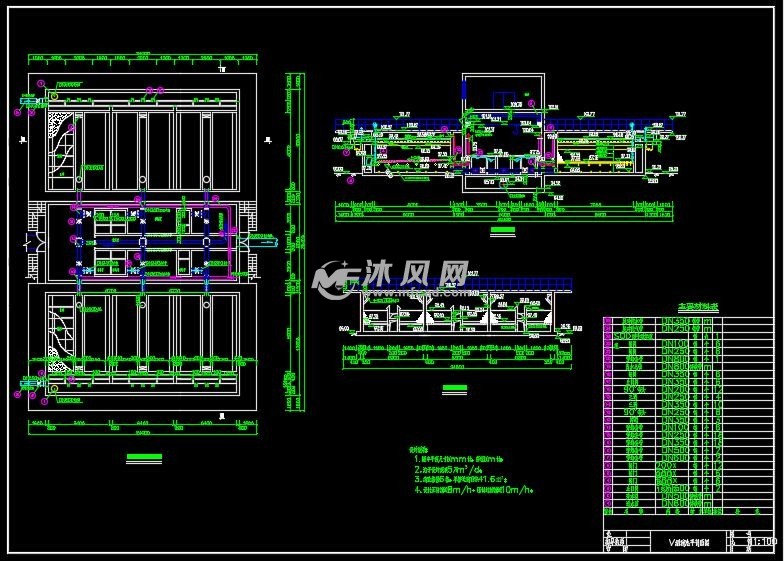 v型滤池设计图纸