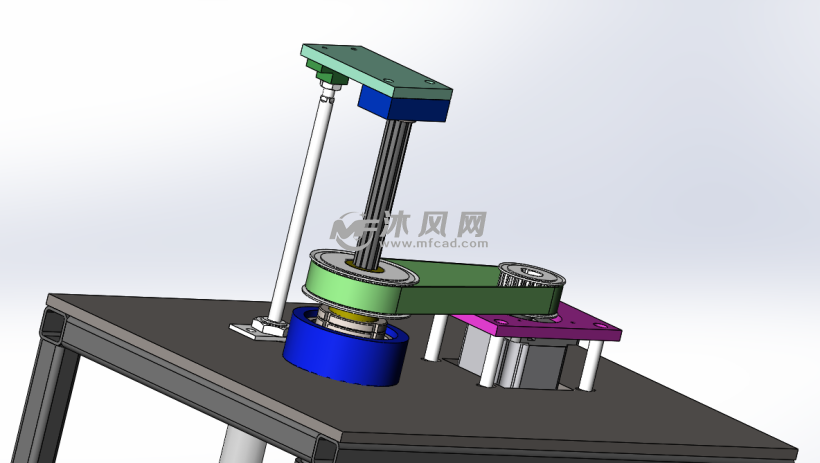 上下旋转机构 - 机床附件图纸 - 沐风网
