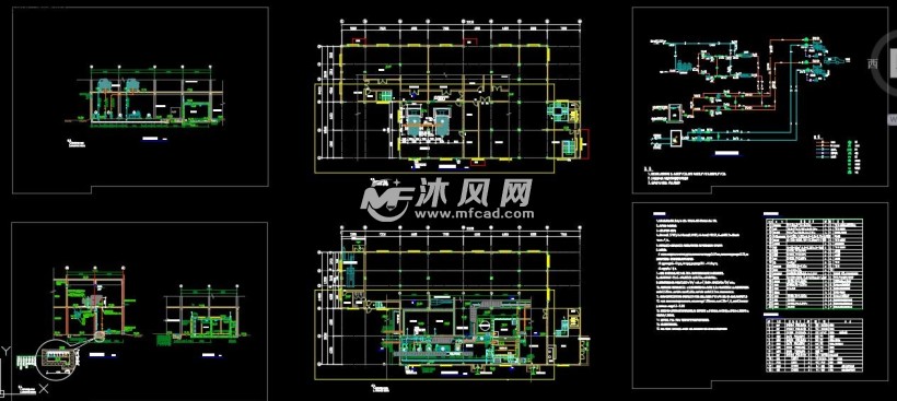 脱水机房及贮泥池设计图